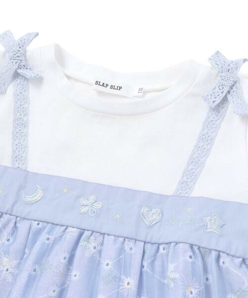 SLAP SLIP / スラップ スリップ ミニ丈・ひざ丈ワンピース | 【スラプリ】花柄シフォンレースリボンワンピース(80~130cm) | 詳細11