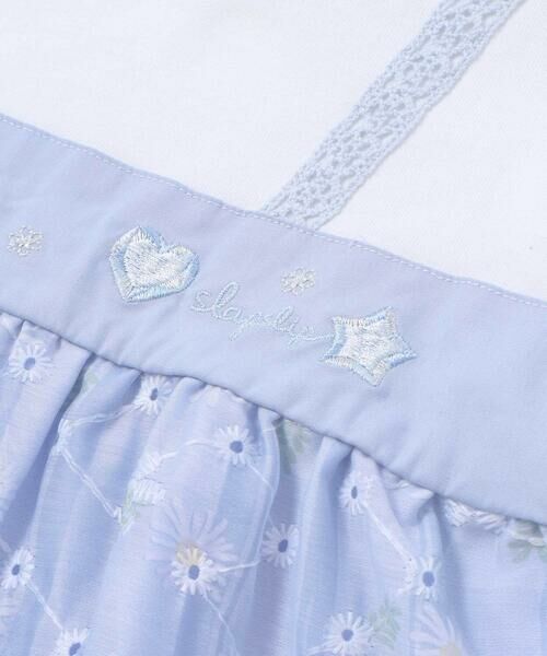 SLAP SLIP / スラップ スリップ ミニ丈・ひざ丈ワンピース | 【スラプリ】花柄シフォンレースリボンワンピース(80~130cm) | 詳細15