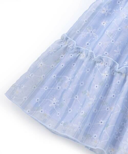 SLAP SLIP / スラップ スリップ ミニ丈・ひざ丈ワンピース | 【スラプリ】花柄シフォンレースリボンワンピース(80~130cm) | 詳細16