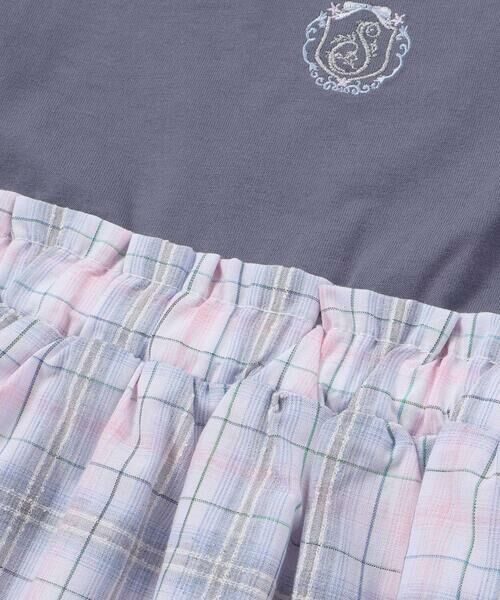 SLAP SLIP / スラップ スリップ ミニ丈・ひざ丈ワンピース | 【お揃い】マドラスチェック刺しゅう入りワンピース(80~130cm) | 詳細8