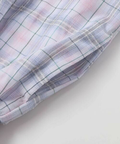 SLAP SLIP / スラップ スリップ ミニ丈・ひざ丈ワンピース | 【お揃い】マドラスチェック刺しゅう入りワンピース(80~130cm) | 詳細9