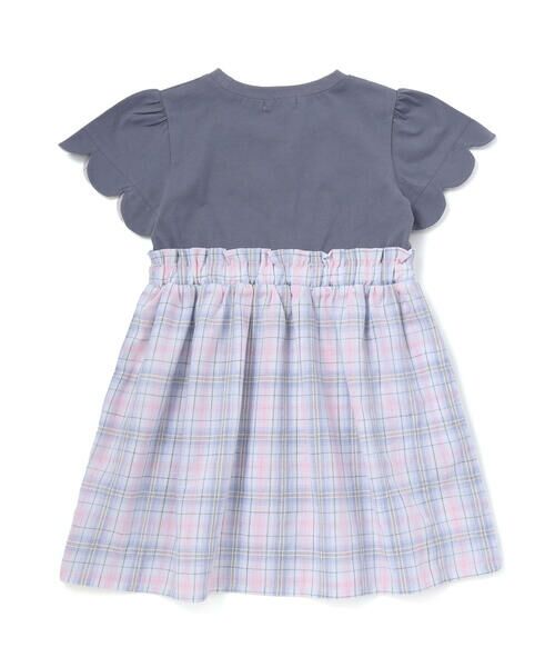 SLAP SLIP / スラップ スリップ ミニ丈・ひざ丈ワンピース | 【お揃い】マドラスチェック刺しゅう入りワンピース(80~130cm) | 詳細4
