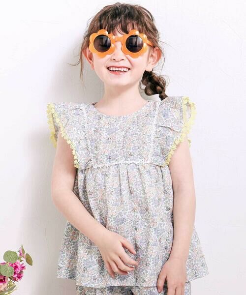 SLAP SLIP / スラップ スリップ その他トップス | 花柄チュニック+ショーパンセットアップ(80~130cm) | 詳細15