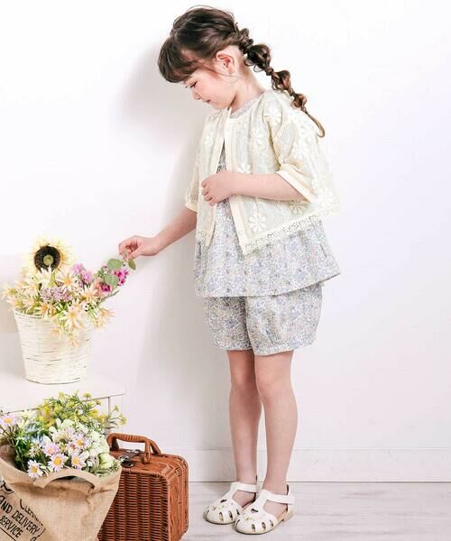SLAP SLIP / スラップ スリップ その他トップス | 花柄チュニック+ショーパンセットアップ(80~130cm) | 詳細16