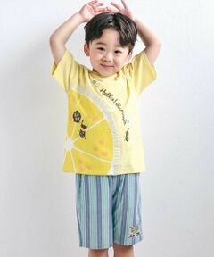SLAP SLIP / スラップ スリップ その他トップス | フルーツ昆虫プリント半袖Tシャツ+パンツセットアップ(80~130cm)
