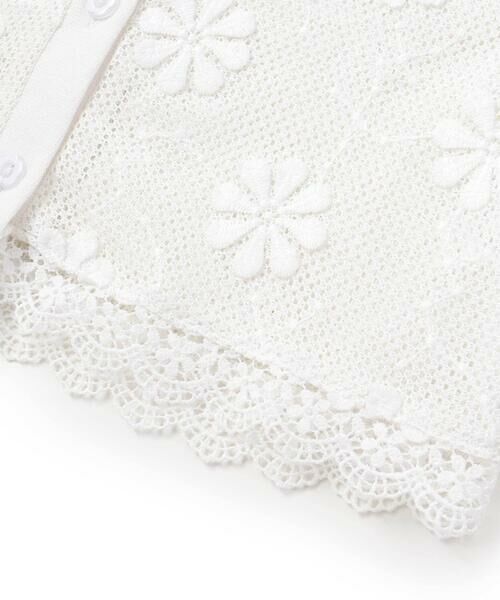SLAP SLIP / スラップ スリップ カーディガン・ボレロ | 花モチーフニットレース5分丈カーディガン(90~130cm) | 詳細4