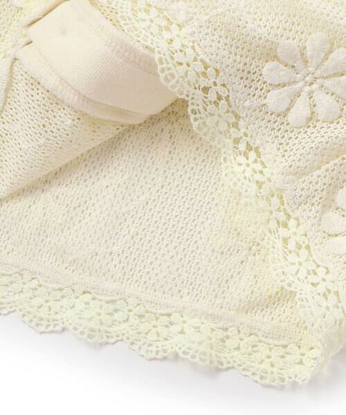 SLAP SLIP / スラップ スリップ カーディガン・ボレロ | 花モチーフニットレース5分丈カーディガン(90~130cm) | 詳細13