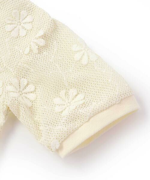 SLAP SLIP / スラップ スリップ カーディガン・ボレロ | 花モチーフニットレース5分丈カーディガン(90~130cm) | 詳細11