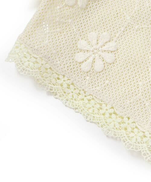 SLAP SLIP / スラップ スリップ カーディガン・ボレロ | 花モチーフニットレース5分丈カーディガン(90~130cm) | 詳細12
