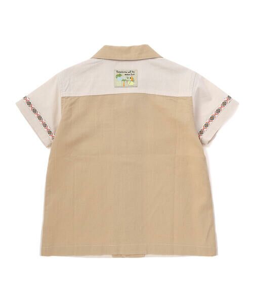 SLAP SLIP / スラップ スリップ Tシャツ | 【接触冷感/お揃い】海の生き物恐竜果物総柄切り替え半袖シャツ(80~130cm) | 詳細5