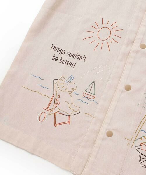 SLAP SLIP / スラップ スリップ Tシャツ | 【接触冷感/お揃い】海の生き物恐竜果物総柄切り替え半袖シャツ(80~130cm) | 詳細7