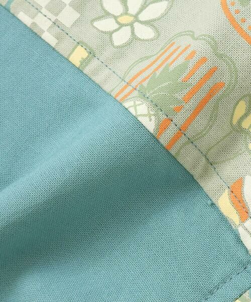 SLAP SLIP / スラップ スリップ Tシャツ | 【接触冷感/お揃い】海の生き物恐竜果物総柄切り替え半袖シャツ(80~130cm) | 詳細24