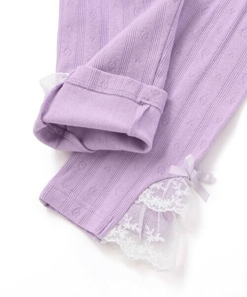 SLAP SLIP / スラップ スリップ レギンス・スパッツ | 裾チュールレース7分丈レギンス(80~120cm) | 詳細12