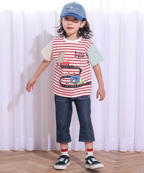 SLAP SLIP / スラップ スリップ その他パンツ | 裾折り返しチェック柄7分丈パンツ(80~130cm) | 詳細3