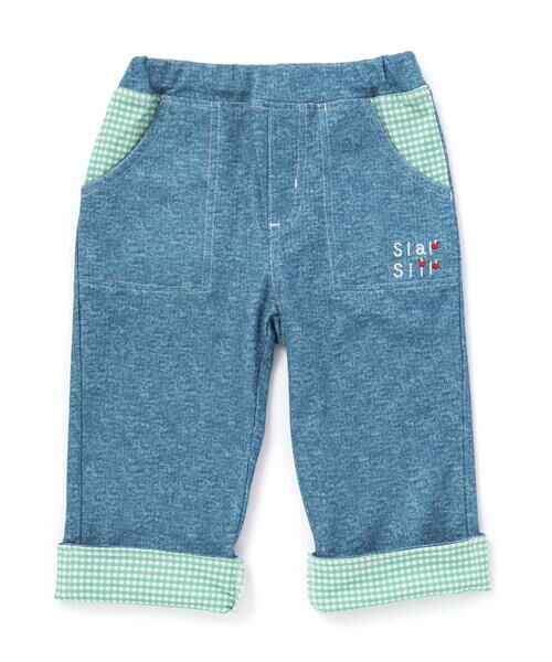 SLAP SLIP / スラップ スリップ その他パンツ | 裾折り返しチェック柄7分丈パンツ(80~130cm) | 詳細14