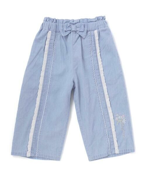 SLAP SLIP / スラップ スリップ ショート・ハーフ・半端丈パンツ | ウエストリボン付き7分丈リラックスパンツ(90~130cm) | 詳細3