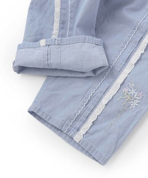 SLAP SLIP / スラップ スリップ ショート・ハーフ・半端丈パンツ | ウエストリボン付き7分丈リラックスパンツ(90~130cm) | 詳細8