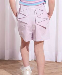 SLAP SLIP / スラップ スリップ ショート・ハーフ・半端丈パンツ | デニム&ツイルバックフリルリボンショートパンツ(90~130cm)