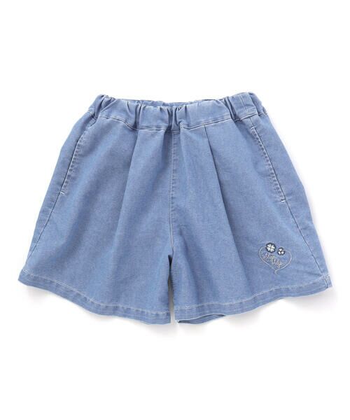 SLAP SLIP / スラップ スリップ ショート・ハーフ・半端丈パンツ | デニム&ツイルバックフリルリボンショートパンツ(90~130cm) | 詳細3