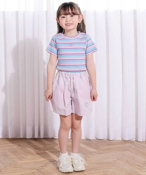 SLAP SLIP / スラップ スリップ ショート・ハーフ・半端丈パンツ | デニム&ツイルバックフリルリボンショートパンツ(90~130cm) | 詳細8