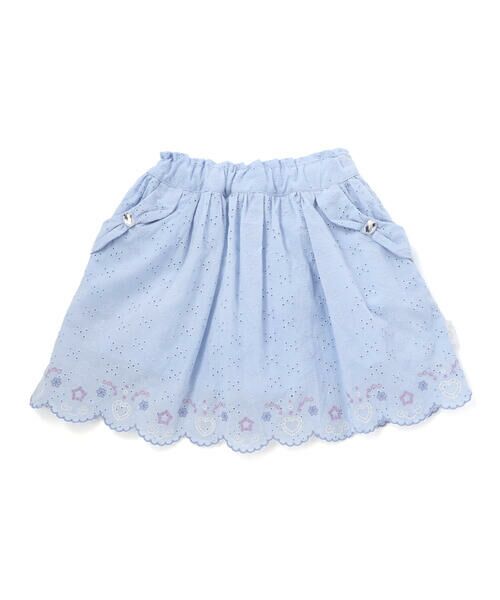 SLAP SLIP / スラップ スリップ ショート・ハーフ・半端丈パンツ | 【スラプリ】スカラップレースビジュー付きスカパン(90~130cm) | 詳細12