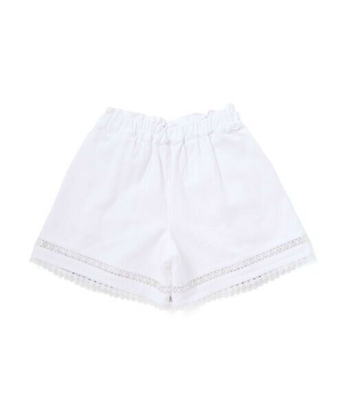 SLAP SLIP / スラップ スリップ ショート・ハーフ・半端丈パンツ | 裾レース刺しゅう入りデニムショートパンツ(90~130cm) | 詳細1