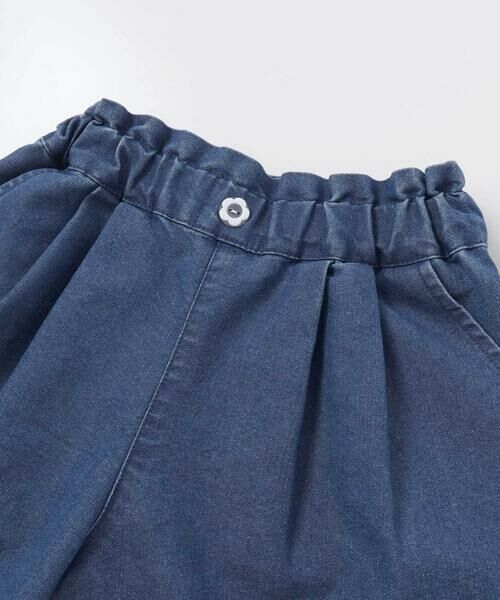 SLAP SLIP / スラップ スリップ ショート・ハーフ・半端丈パンツ | 裾レース刺しゅう入りデニムショートパンツ(90~130cm) | 詳細5