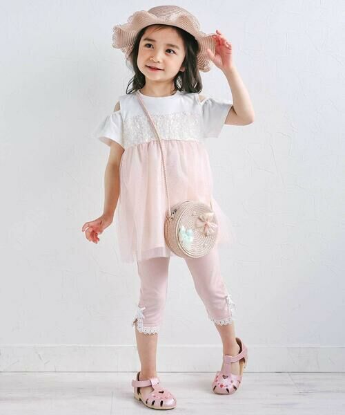 SLAP SLIP / スラップ スリップ レギンス・スパッツ | 裾レース付き6分丈レギンス(80~130cm) | 詳細6