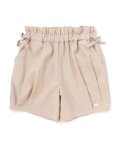 SLAP SLIP / スラップ スリップ ショート・ハーフ・半端丈パンツ | 【接触冷感/お揃い】無地+総柄タック入りショートパンツ(90~130cm)