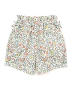 SLAP SLIP / スラップ スリップ ショート・ハーフ・半端丈パンツ | 【接触冷感/お揃い】無地+総柄タック入りショートパンツ(90~130cm)