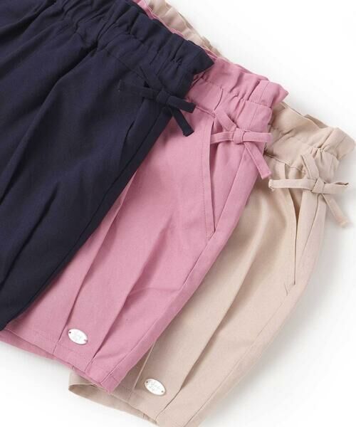SLAP SLIP / スラップ スリップ ショート・ハーフ・半端丈パンツ | 【接触冷感/お揃い】無地+総柄タック入りショートパンツ(90~130cm) | 詳細19