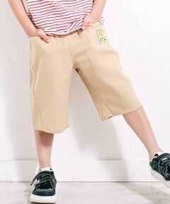 SLAP SLIP / スラップ スリップ ショート・ハーフ・半端丈パンツ | 【接触冷感/お揃い】無地+総柄5.5分丈パンツ(80~130cm)