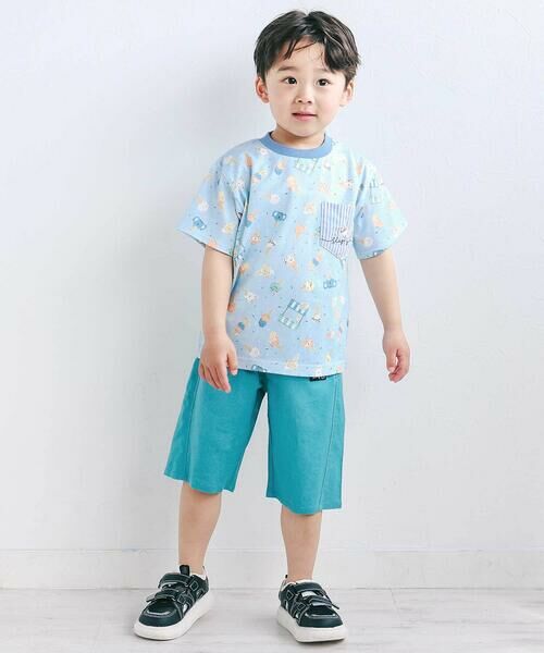 SLAP SLIP / スラップ スリップ ショート・ハーフ・半端丈パンツ | 【接触冷感/お揃い】無地+総柄5.5分丈パンツ(80~130cm) | 詳細3