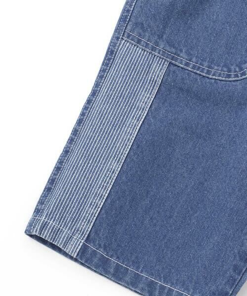 SLAP SLIP / スラップ スリップ デニムパンツ | フルーツ昆虫パッチストライプ切り替え5.5分丈デニムパンツ(80~130cm) | 詳細5