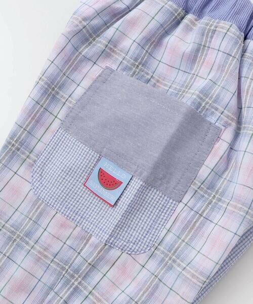 SLAP SLIP / スラップ スリップ ショート・ハーフ・半端丈パンツ | 【お揃い】マドラスチェックサイドポケット5分丈パンツ(80~130cm) | 詳細7