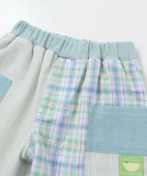 SLAP SLIP / スラップ スリップ ショート・ハーフ・半端丈パンツ | 【お揃い】マドラスチェックサイドポケット5分丈パンツ(80~130cm) | 詳細10