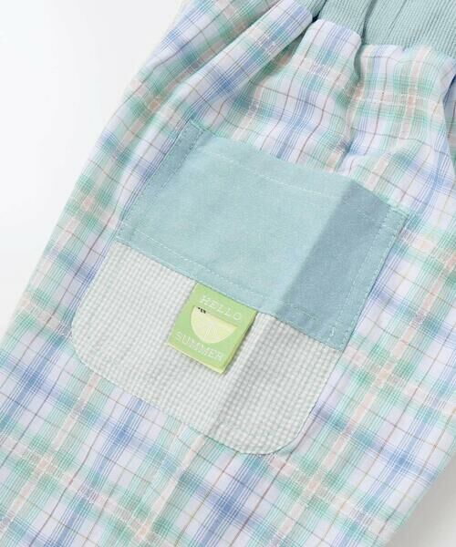 SLAP SLIP / スラップ スリップ ショート・ハーフ・半端丈パンツ | 【お揃い】マドラスチェックサイドポケット5分丈パンツ(80~130cm) | 詳細12