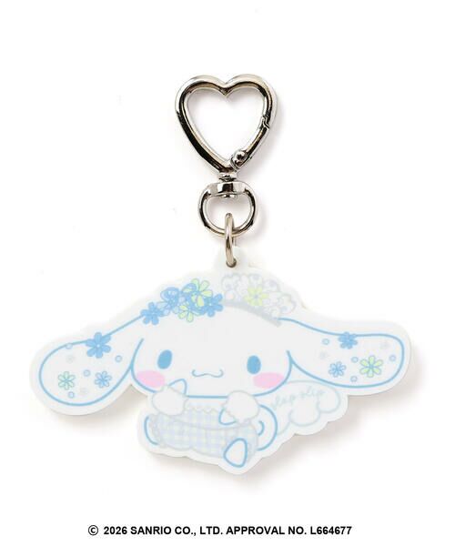 SLAP SLIP / スラップ スリップ キーホルダー・ストラップ | 【シナモロール/ポムポムプリン×SLAPSLIP】ラバーキーホルダー（ホワイト）