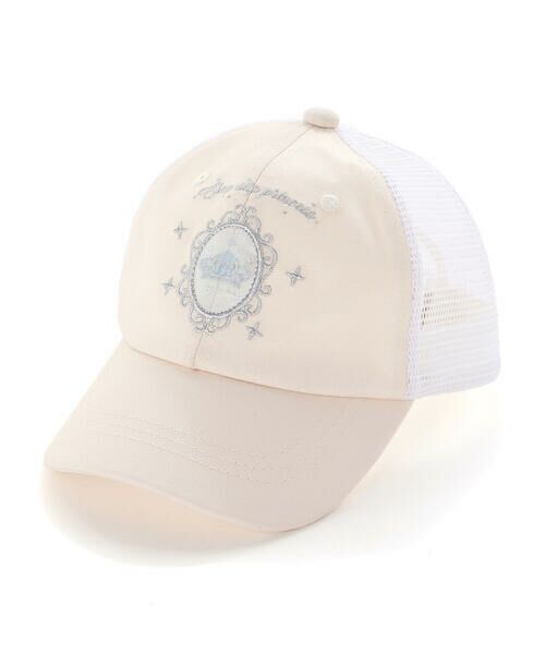 SLAP SLIP / スラップ スリップ キャップ | キラキラパッチ刺しゅうリボンメッシュキャップ(52~54cm) | 詳細1