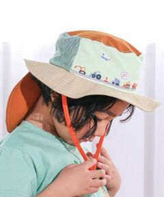 SLAP SLIP / スラップ スリップ ハット | 海の生き物&働くくるまサファリハット(50~54cm)