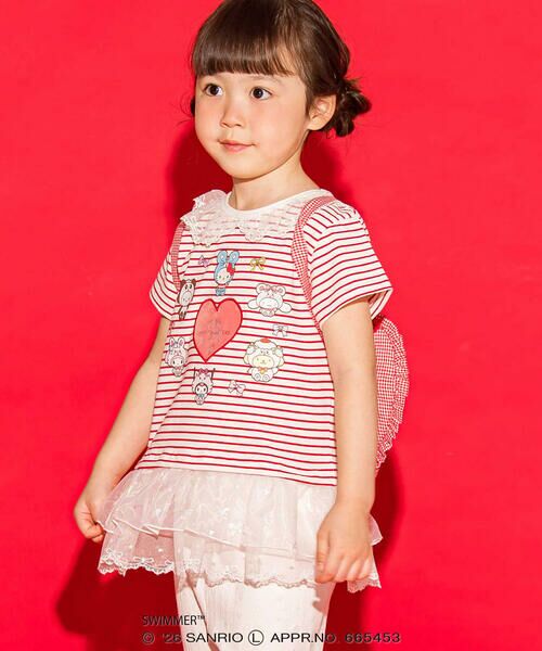 SLAP SLIP / スラップ スリップ リュック・バックパック | 【SWIMMERｘサンリオキャラクターズｘSLAPSLIP】フリル付きハートリュック | 詳細13