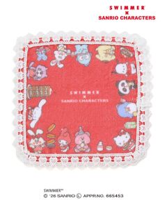 SLAP SLIP / スラップ スリップ ハンカチ | 【SWIMMERｘサンリオキャラクターズｘSLAPSLIP】レース付きハンカチ