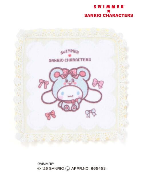 SLAP SLIP / スラップ スリップ ハンカチ | 【SWIMMERｘサンリオキャラクターズｘSLAPSLIP】レース付きハンカチ（イエロー）