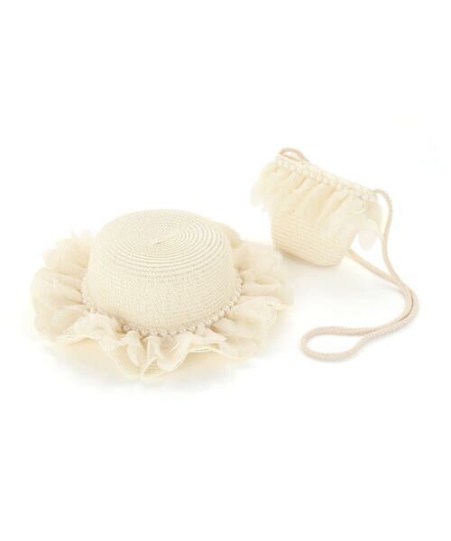 SLAP SLIP / スラップ スリップ ハット | モチーフ付きハット&ポシェット（イエローxツバレース）