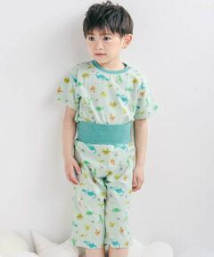 SLAP SLIP / スラップ スリップ ルームウェア | 【スララク/腹巻き一体型/防汚加工】みんな快眠！半袖みんみんパジャマ上下セット(80~130cm)