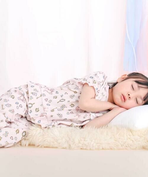 SLAP SLIP / スラップ スリップ ルームウェア | 【スララク/腹巻き一体型/防汚加工】みんな快眠！半袖みんみんパジャマ上下セット(80~130cm) | 詳細10