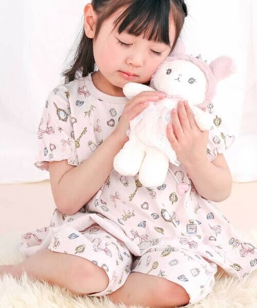 SLAP SLIP / スラップ スリップ ルームウェア | 【スララク/腹巻き一体型/防汚加工】みんな快眠！半袖みんみんパジャマ上下セット(80~130cm) | 詳細9