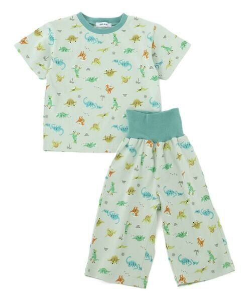 SLAP SLIP / スラップ スリップ ルームウェア | 【スララク/腹巻き一体型/防汚加工】みんな快眠！半袖みんみんパジャマ上下セット(80~130cm) | 詳細18