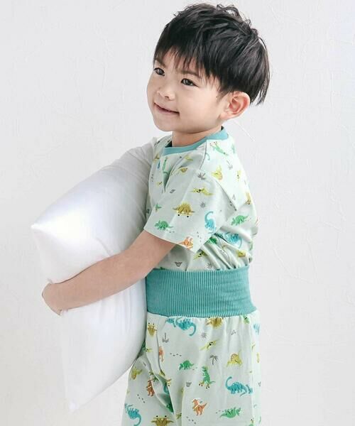 SLAP SLIP / スラップ スリップ ルームウェア | 【スララク/腹巻き一体型/防汚加工】みんな快眠！半袖みんみんパジャマ上下セット(80~130cm) | 詳細16