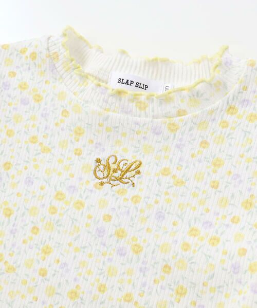 SLAP SLIP / スラップ スリップ Tシャツ | ボーダー&花柄テレコ半袖Tシャツ(80~130cm) | 詳細11